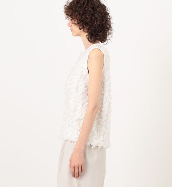 TOMORROWLAND GOODS「LAUREN MANOOGIAN TUFTED SHELL ノースリーブプルオーバー」|ニット・セーター|
