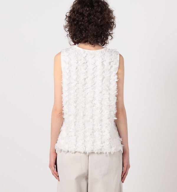 TOMORROWLAND GOODS「LAUREN MANOOGIAN TUFTED SHELL ノースリーブプルオーバー」|ニット・セーター|