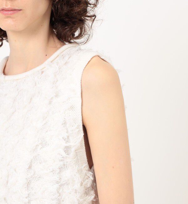 TOMORROWLAND GOODS「LAUREN MANOOGIAN TUFTED SHELL ノースリーブプルオーバー」|ニット・セーター|