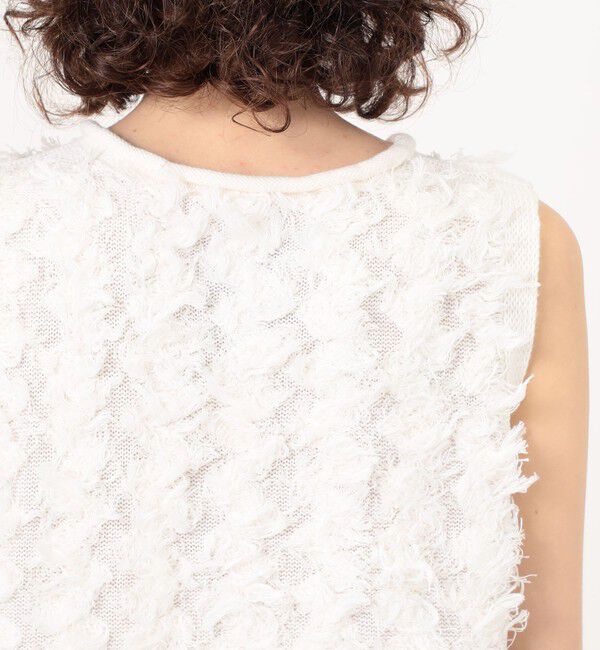 TOMORROWLAND GOODS「LAUREN MANOOGIAN TUFTED SHELL ノースリーブプルオーバー」|ニット・セーター|