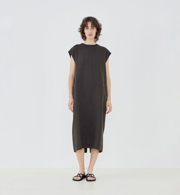 GALERIE VIE「リブコンビフレンチリネン フレンチスリーブワンピース」|ワンピース|