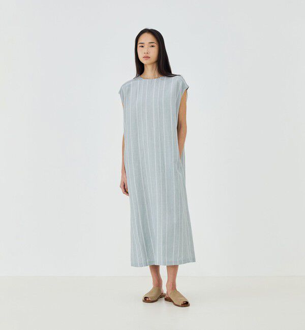 GALERIE VIE「リネンキュプラシルクコンパクト 2-wayワンピース」|ワンピース|