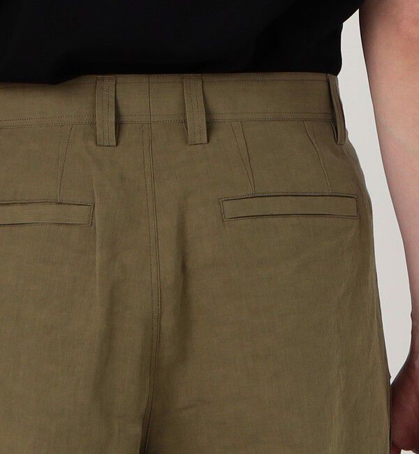 TOMORROWLAND MENS「リネンコットン 2タック ペグトップテーパードパンツ」|その他|