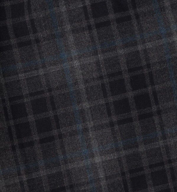 BACCA「【WEB先行予約】メランジチェック ラッフルカラーシャツ」|シャツ・ブラウス|