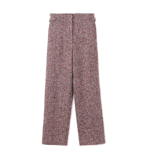 BACCA「【WEB先行予約】ネップツイード ハイウエストストレートパンツ」|その他|38 レッド系