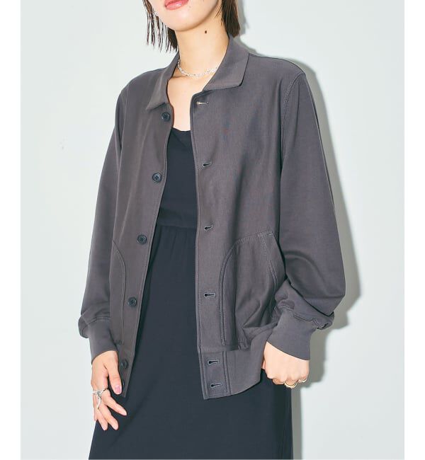  「《予約》SWEAT BLOUSON：カーディガン」|カーディガン|グレーB