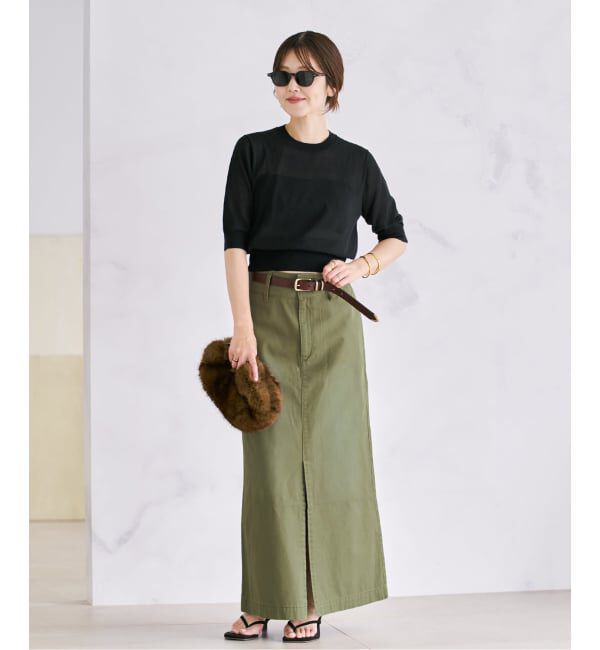 Plage「Wash chinos スカート」|スカート|