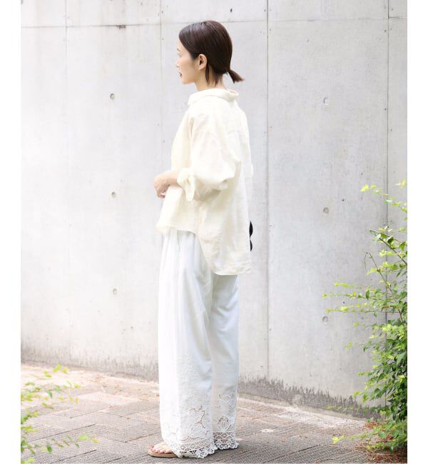 IENA「《追加》リネンワイドショートシャツ」|シャツ・ブラウス|
