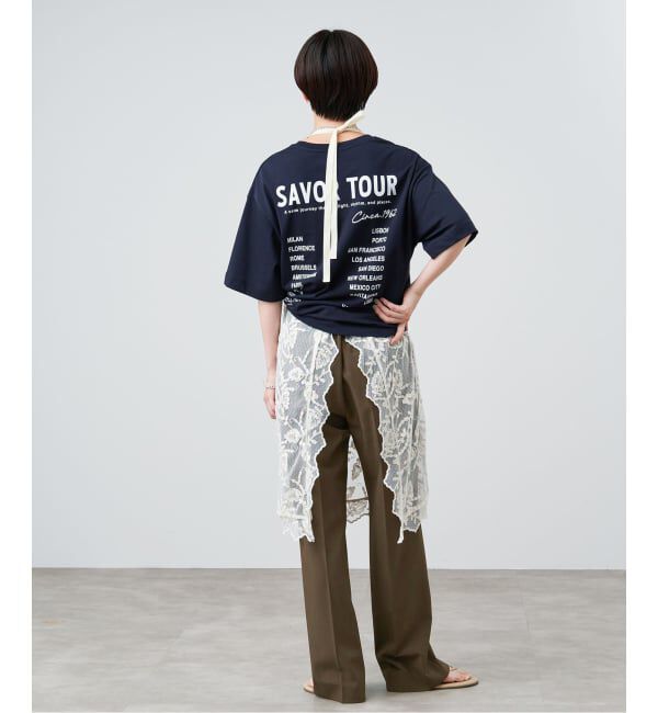 IENA「《一部店舗限定/UVカット/防シワ》DRYストレッチ スリムフレアパンツ」|スラックス|