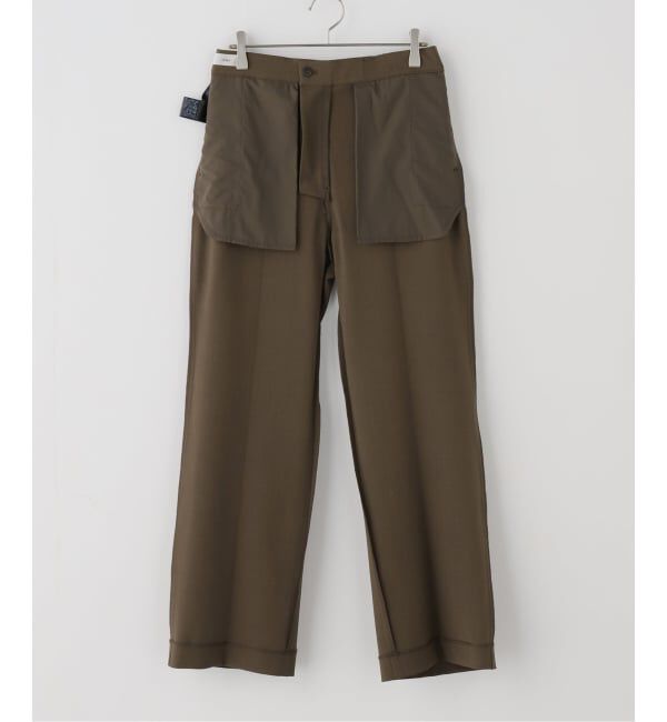 IENA「《一部店舗限定/UVカット/防シワ》DRYストレッチ スリムフレアパンツ」|スラックス|