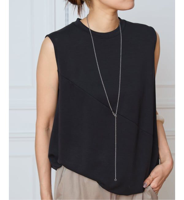 IENA LA BOUCLE「IENA LA BOUCLE ドレープカットソー」|Tシャツ・カットソー|ブラック