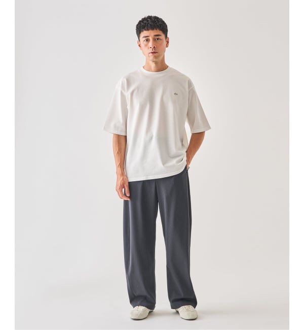 EDIFICE「LACOSTE(ラコステ) 別注 ニット Tシャツ」|Tシャツ・カットソー|