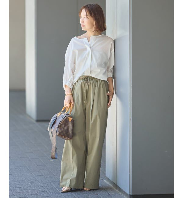 journal standard L'essage「ウォッシャブル タイプライターイージーワイドパンツ」|その他|