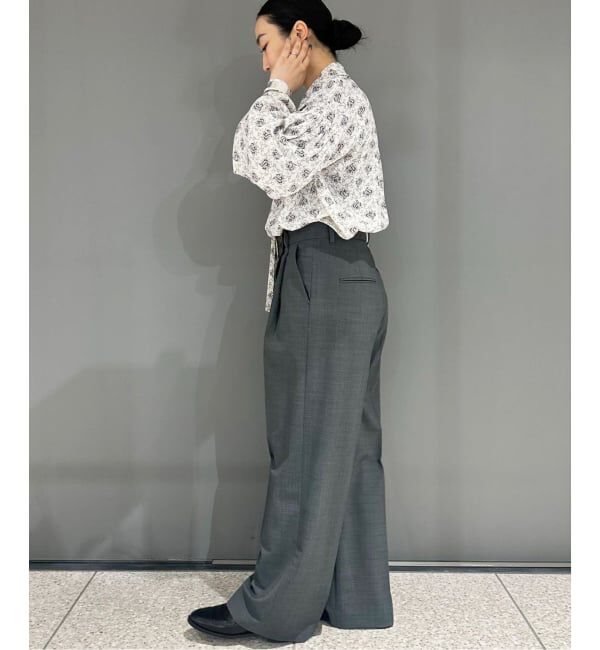journal standard L'essage「《追加》IPEKERドット&フラワー/シアーボウタイブラウス」|シャツ・ブラウス|