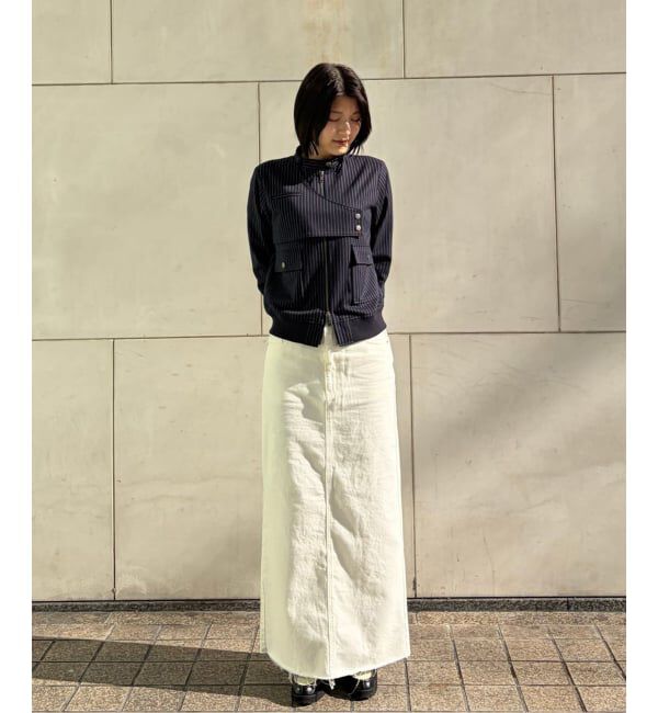Oriens JOURNAL STANDARD「《追加》セルフカットロングデニムスカート」|スカート|