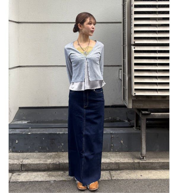 Oriens JOURNAL STANDARD「《追加》セルフカットロングデニムスカート」|スカート|