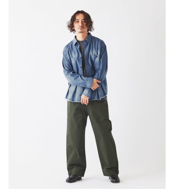 JOURNAL STANDARD relume「シャンブレー アンカット フリンジ シャツ」|シャツ・ブラウス|