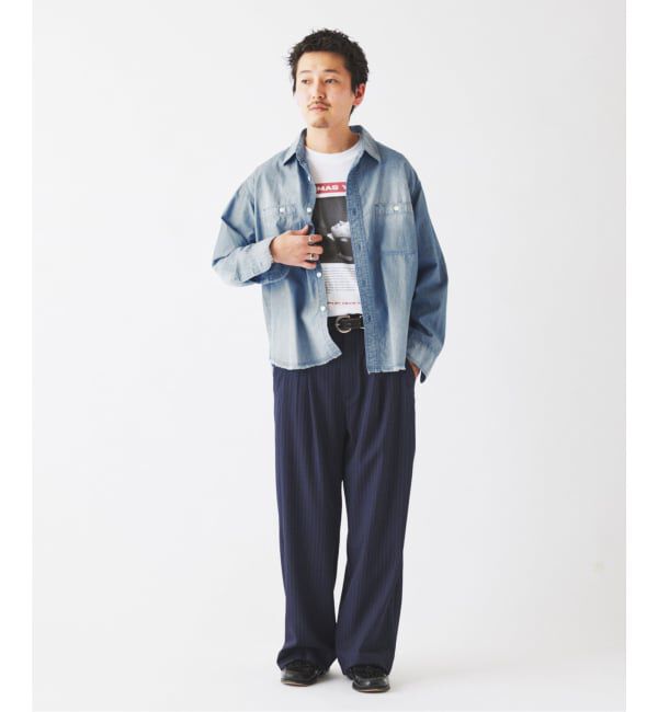 JOURNAL STANDARD relume「シャンブレー アンカット フリンジ シャツ」|シャツ・ブラウス|