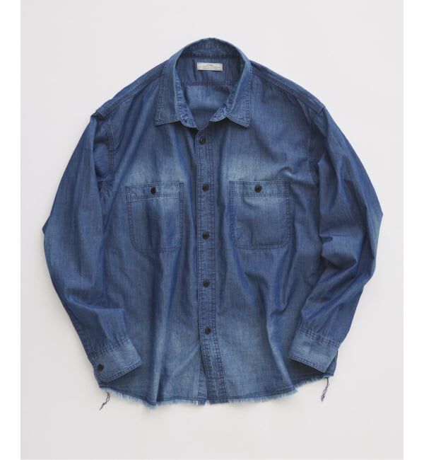 JOURNAL STANDARD relume「シャンブレー アンカット フリンジ シャツ」|シャツ・ブラウス|