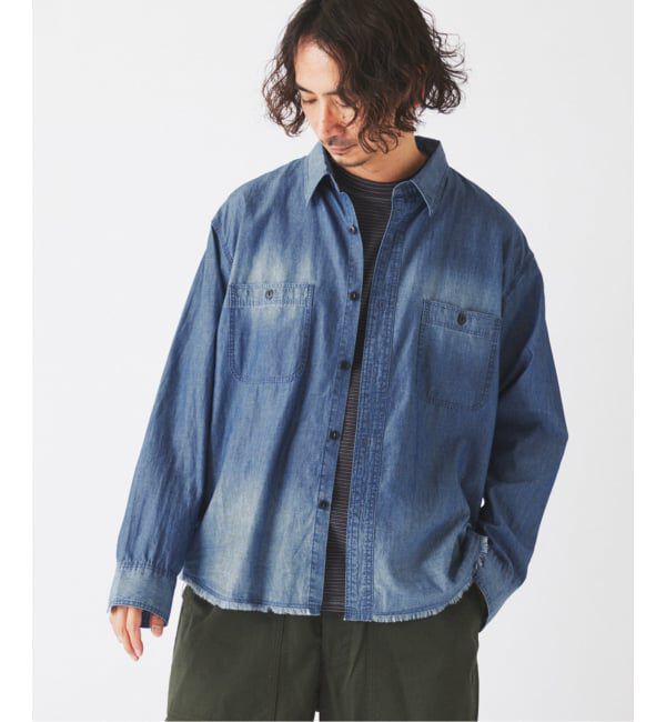 JOURNAL STANDARD relume「シャンブレー アンカット フリンジ シャツ」|シャツ・ブラウス|