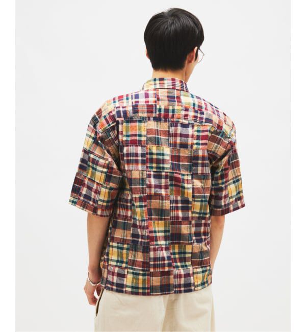 JOURNAL STANDARD「パッチ マドラス チェック ボックス 半袖 シャツ」|シャツ・ブラウス|