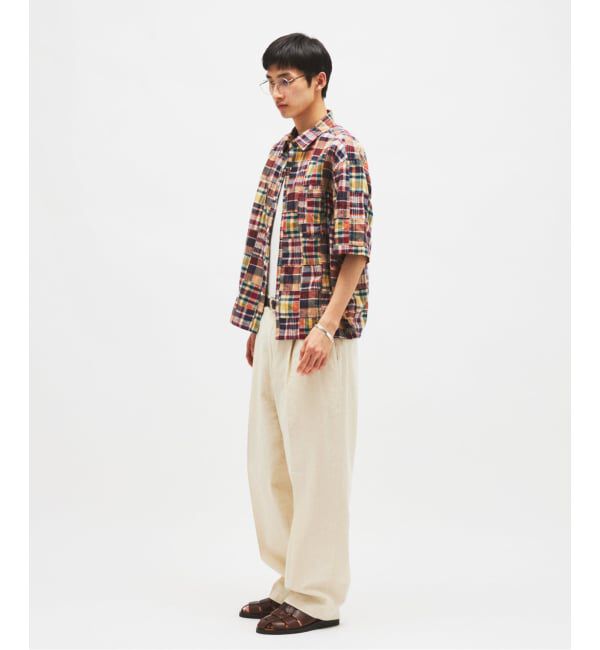 JOURNAL STANDARD「パッチ マドラス チェック ボックス 半袖 シャツ」|シャツ・ブラウス|