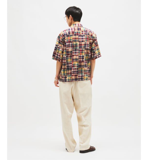 JOURNAL STANDARD「パッチ マドラス チェック ボックス 半袖 シャツ」|シャツ・ブラウス|