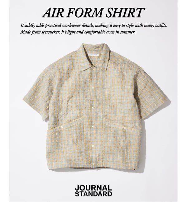 JOURNAL STANDARD「Airform / エアフォーム サッカー 半袖 シャツ」|シャツ・ブラウス|グレーA