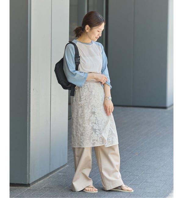 JOURNAL STANDARD「クルーネックシアーラグランTEE」|Tシャツ・カットソー|