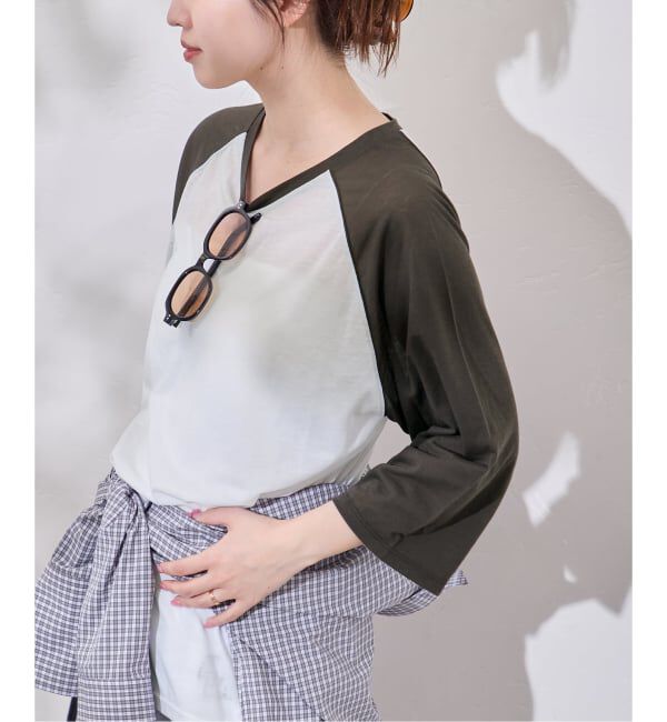 JOURNAL STANDARD「クルーネックシアーラグランTEE」|Tシャツ・カットソー|