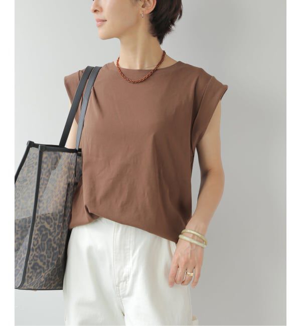 JOURNAL STANDARD relume「シアーツイストコットンノースリーブ」|Tシャツ・カットソー|ブラウン