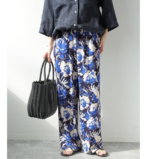 JOURNAL STANDARD relume「ビッグフラワープリントパンツ」|その他|ブルー A
