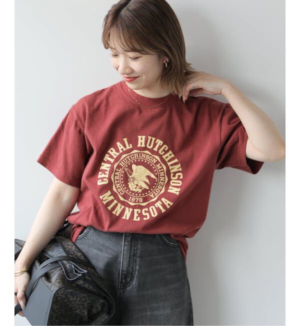 JOURNAL STANDARD relume「【GULFCOAST SPORTSWEAR】ロゴTシャツ」|Tシャツ・カットソー|ボルドー