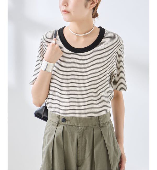 journal standard L'essage「ボーダーTシャツ」|Tシャツ・カットソー|