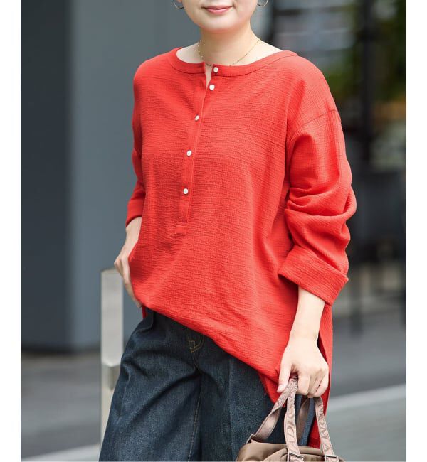 JOURNAL STANDARD「《追加》ソフトガーゼ2WAYビッグプルオーバー」|シャツ・ブラウス|