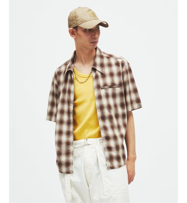 JOURNAL STANDARD「スペック チェック ボイル ジップ シャツ」|シャツ・ブラウス|