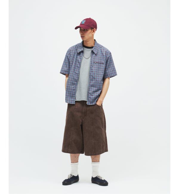 JOURNAL STANDARD「スペック チェック ボイル ジップ シャツ」|シャツ・ブラウス|