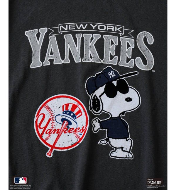 JOURNAL STANDARD relume「《追加予約》PEANUTS / ピーナッツ 別注 MLB ベースボール プリントTシャツ」|Tシャツ・カットソー|