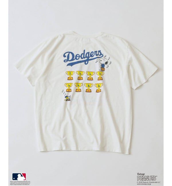 JOURNAL STANDARD relume「《追加予約》PEANUTS / ピーナッツ 別注 MLB ベースボール プリントTシャツ」|Tシャツ・カットソー|