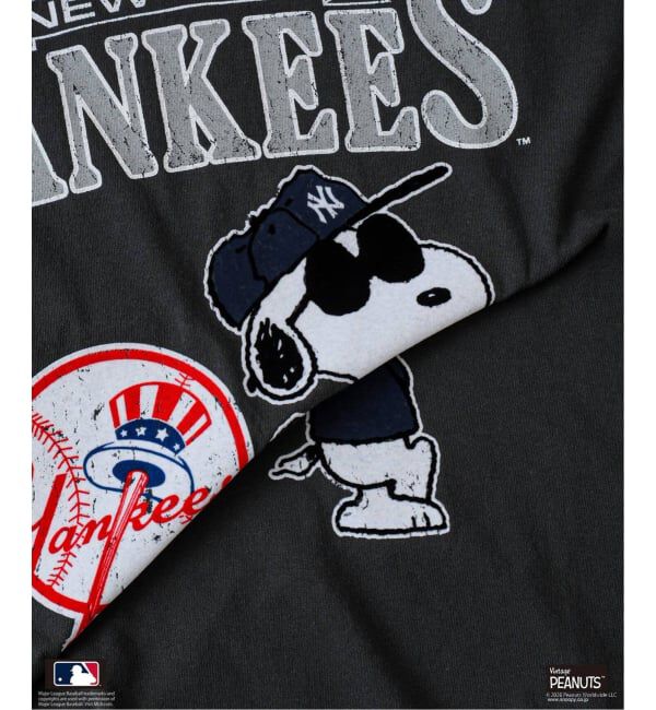 JOURNAL STANDARD relume「《追加予約》PEANUTS / ピーナッツ 別注 MLB ベースボール プリントTシャツ」|Tシャツ・カットソー|