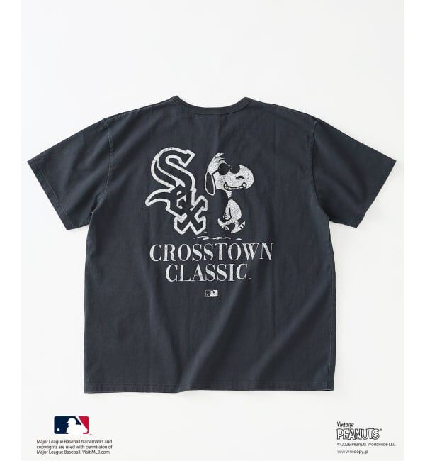 JOURNAL STANDARD relume「《追加予約》PEANUTS / ピーナッツ 別注 MLB ベースボール プリントTシャツ」|Tシャツ・カットソー|