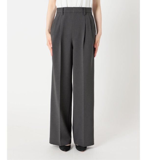 Spick and Span「ダブルクロスツータックパンツ」|スラックス|