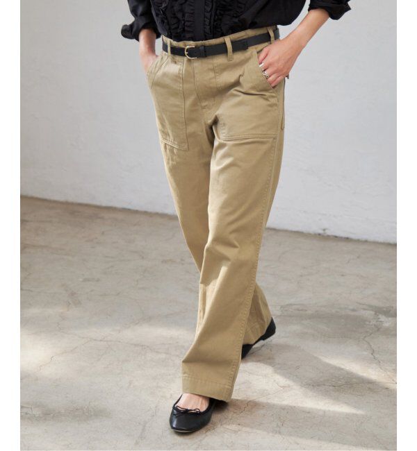 Spick and Span「≪追加≫ルーズベイカーパンツ」|カーゴ|