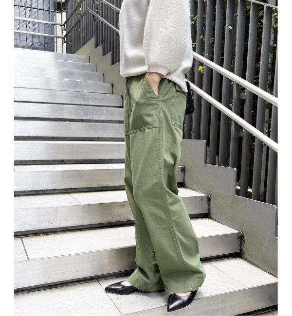 Spick and Span「≪追加≫ルーズベイカーパンツ」|カーゴ|