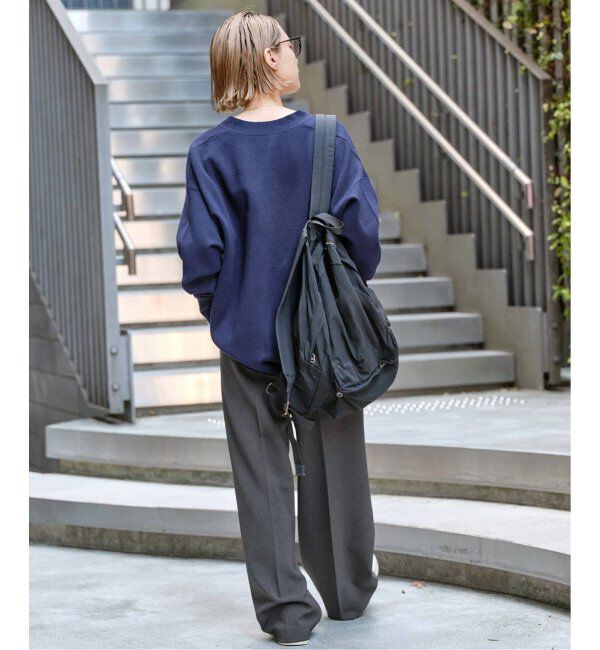 Spick and Span「《追加》ダブルクロスツータックパンツ」|スラックス|