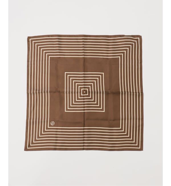 NOBLE「LE SCARF/レスカーフ STRIPED SCARF 50cm」|バンダナ・スカーフ|