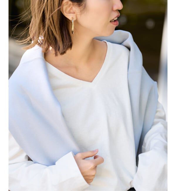 FRAMeWORK「コットンVネックTee」|Tシャツ・カットソー|