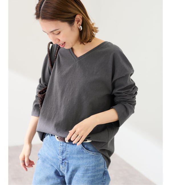 FRAMeWORK「コットンVネックTee」|Tシャツ・カットソー|