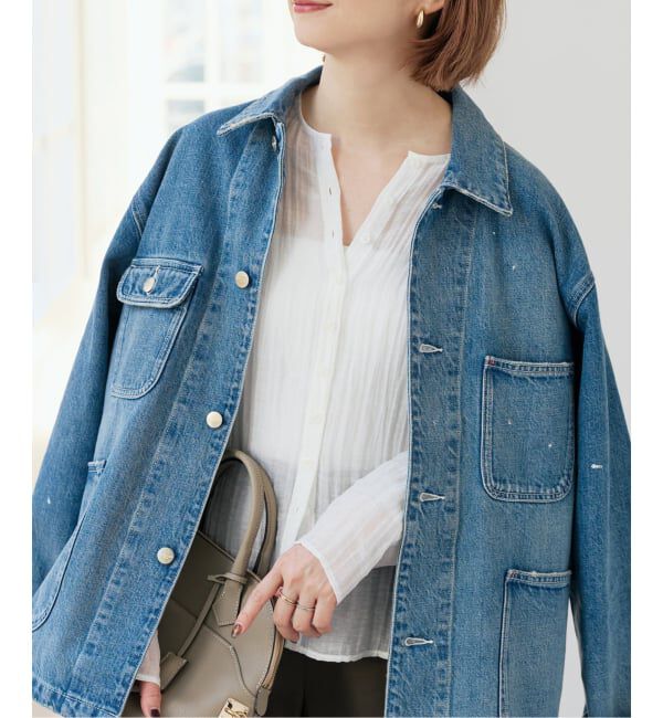 Spick and Span「クレープクルーネックブラウス」|シャツ・ブラウス|