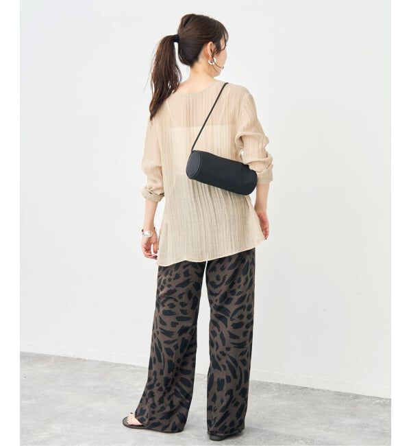 Spick and Span「クレープクルーネックブラウス」|シャツ・ブラウス|